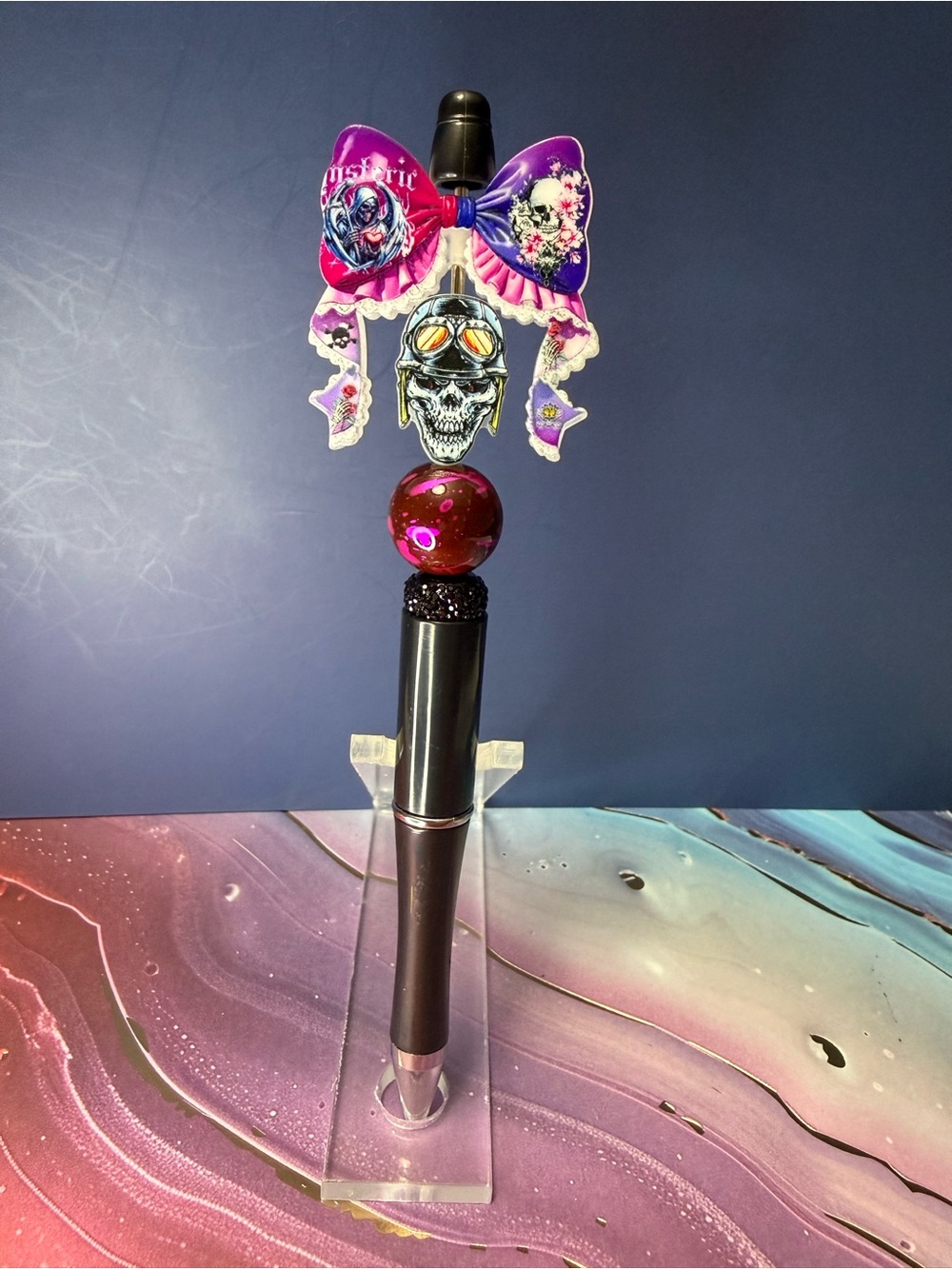 New Decorative Skull Bow Pen